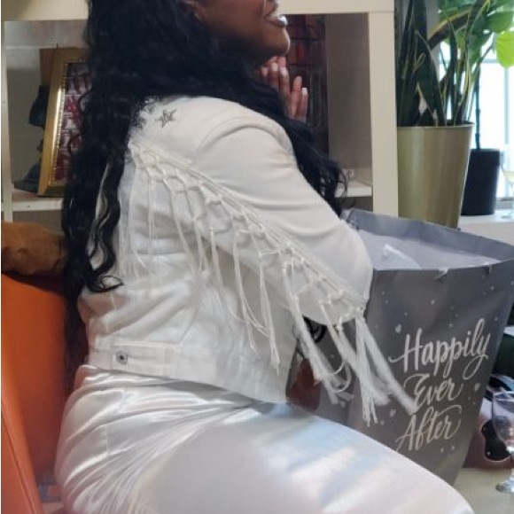 BRIDE White Denim Jacket - Picture 14 of 16